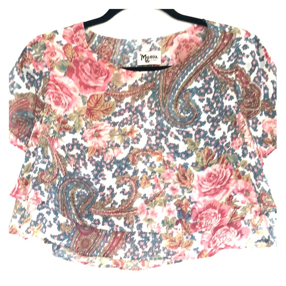 Show me your Mumu paisley crop top